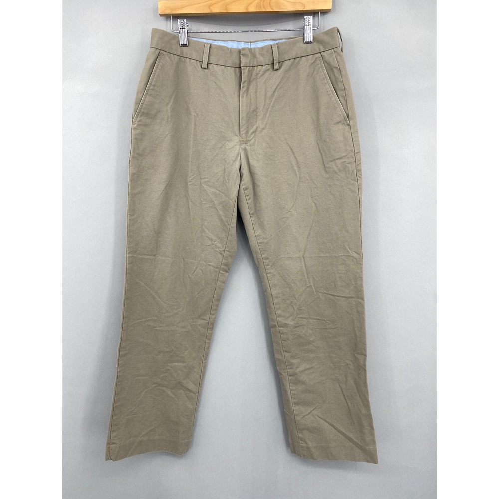 J. Crew Chino Pants Men 32x30 Tan Khaki Cotton Straight Leg Casual Workwear